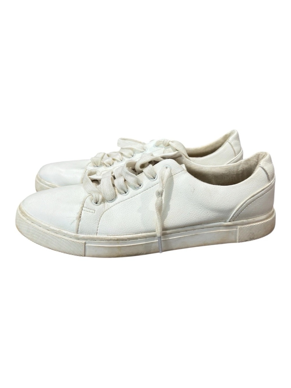 JOIE womens size 8 Harvard white soft leather lace up sneakers